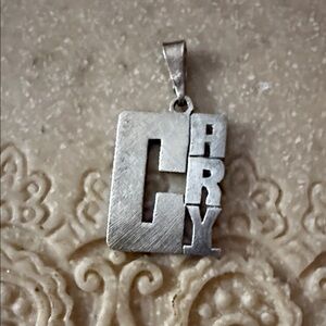 Sterling Silver CARY Pendant